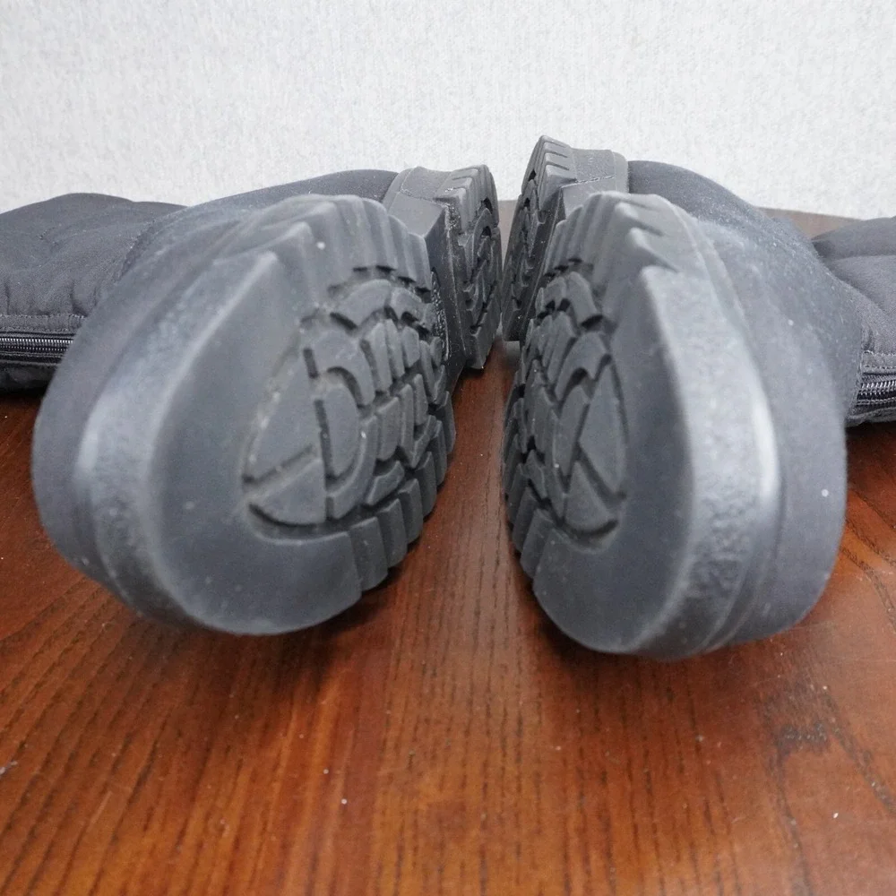Toe Warmer Boots Women's‎ 7.5 M Black Waterproof Insulted Winter Snow Zip Front